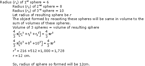 NCERT Solutions for Class 10 Maths Chapter 13 Surface Areas and Volumes ex 13.3 1s1