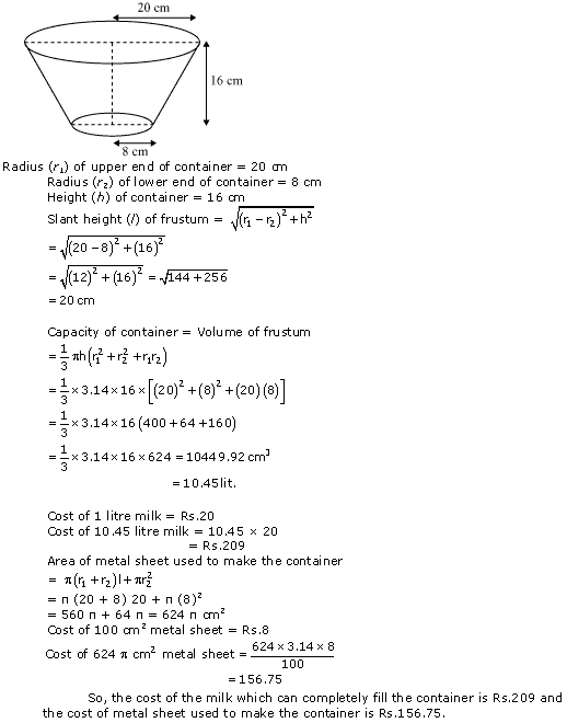 NCERT Solutions for Class 10 Maths Chapter 13 Surface Areas and Volumes ex 13.4 4s