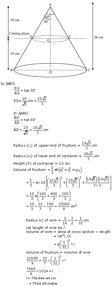 NCERT Solutions for Class 10 Maths Chapter 13 Surface Areas and Volumes ex 13.4 5s