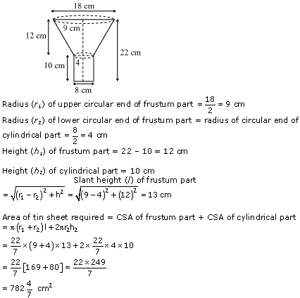 NCERT Solutions for Class 10 Maths Chapter 13 Surface Areas and Volumes ex 13.5 4s