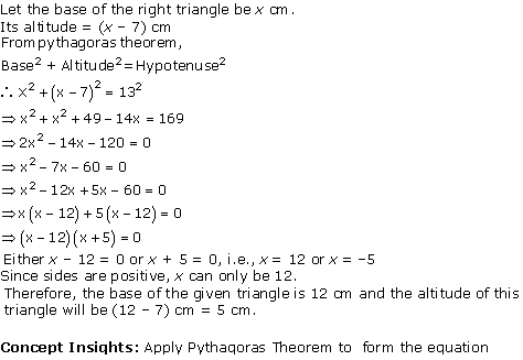 NCERT Solutions for Class 10 Maths Chapter 4 Quadratic Equations 11