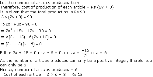 NCERT Solutions for Class 10 Maths Chapter 4 Quadratic Equations 12