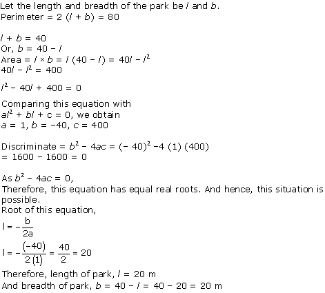 NCERT Solutions for Class 10 Maths Chapter 4 Quadratic Equations 36