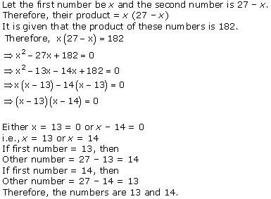 NCERT Solutions for Class 10 Maths Chapter 4 Quadratic Equations 9