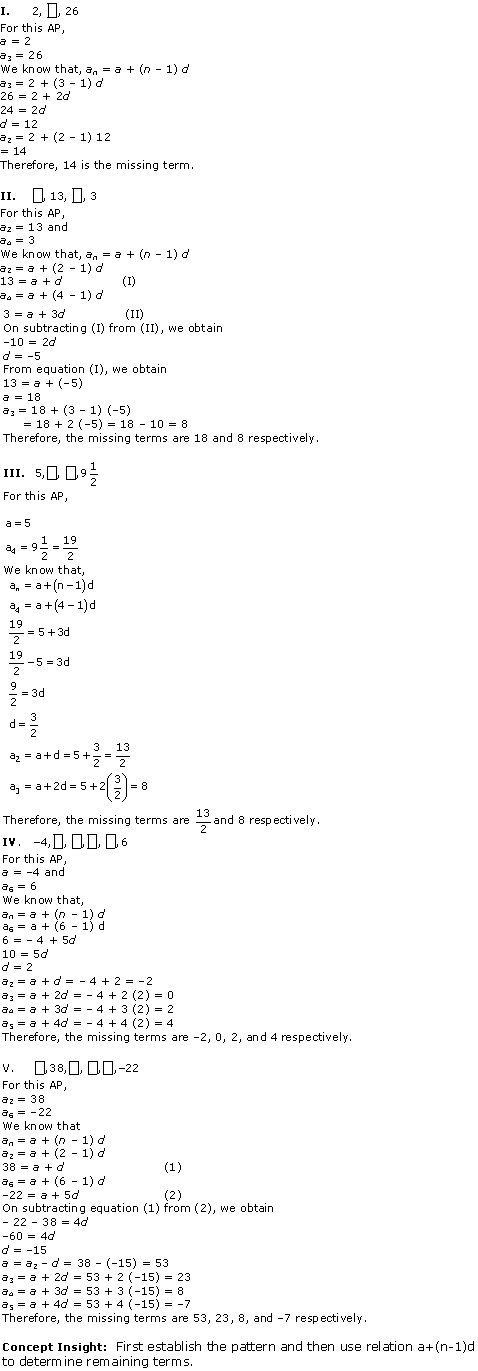 NCERT Solutions for Class 10 Maths Chapter 5 Arithmetic Progressions 9