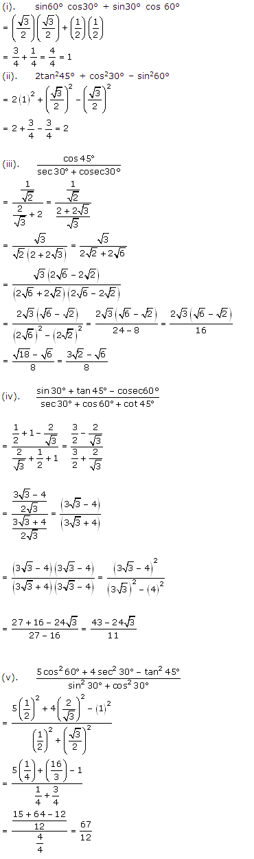 NCERT Solutions for Class 10 Maths Chapter 8 Introduction to Trigonometry 16