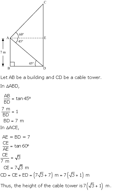 NCERT Solutions for Class 10 Maths Chapter 9 Some Applications of Trigonometry 18