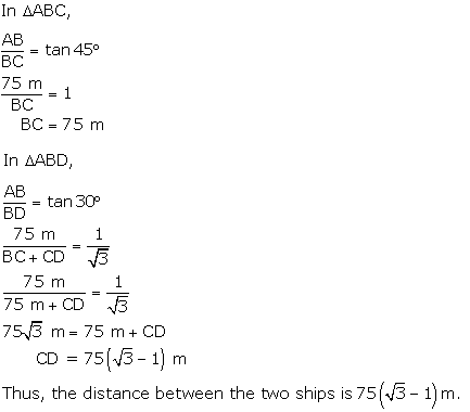 NCERT Solutions for Class 10 Maths Chapter 9 Some Applications of Trigonometry 20