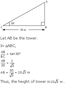 NCERT Solutions for Class 10 Maths Chapter 9 Some Applications of Trigonometry 6