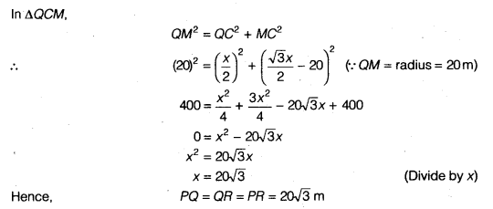 NCERT Solutions for Class 9 Maths Chapter 11 Circles Ex 11.4.10