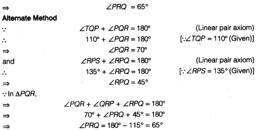 NCERT Solutions for Class 9 Maths Chapter 4 Lines and Angles Ex 4.3.3