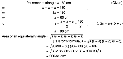 NCERT Solutions for Class 9 Maths Chapter 7 Heron's Formula Ex 7.1.1