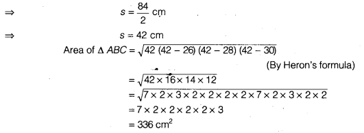 NCERT Solutions for Class 9 Maths Chapter 7 Heron's Formula Ex 7.2.10