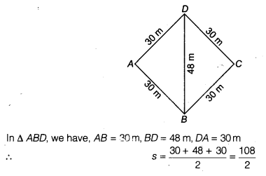 NCERT Solutions for Class 9 Maths Chapter 7 Heron's Formula Ex 7.2.11