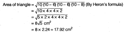 NCERT Solutions for Class 9 Maths Chapter 7 Heron's Formula Ex 7.2.18