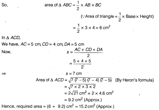 NCERT Solutions for Class 9 Maths Chapter 7 Heron's Formula Ex 7.2.4