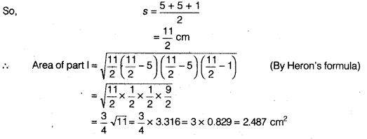 NCERT Solutions for Class 9 Maths Chapter 7 Heron's Formula Ex 7.2.6