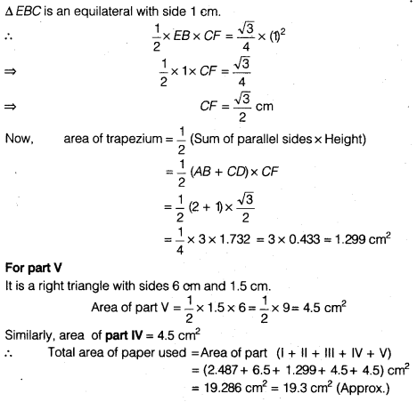 NCERT Solutions for Class 9 Maths Chapter 7 Heron's Formula Ex 7.2.8