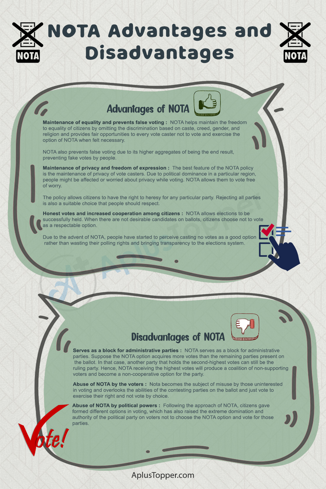 NOTA Advantages and Disadvantages 1