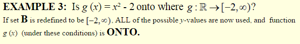 One-to-one and Onto Functions 4