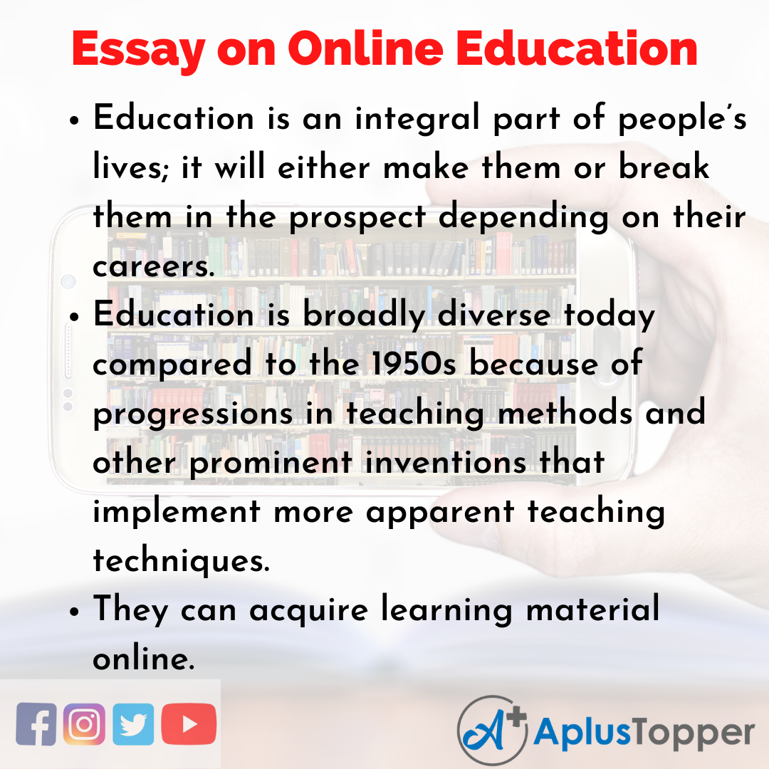 Online Education Essay