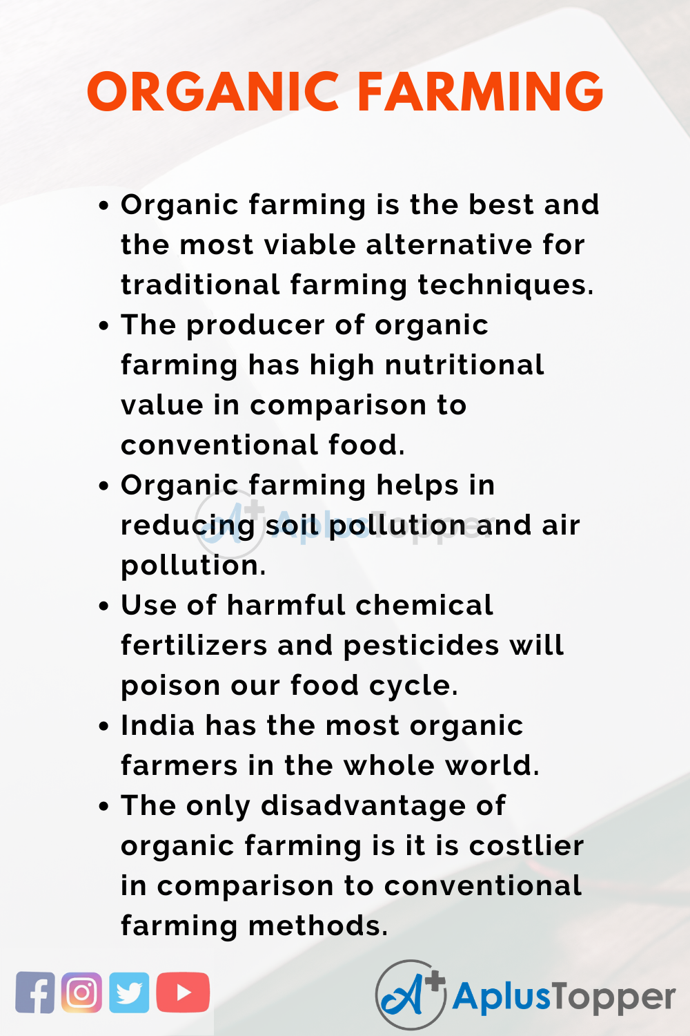 Organic Farming Essay