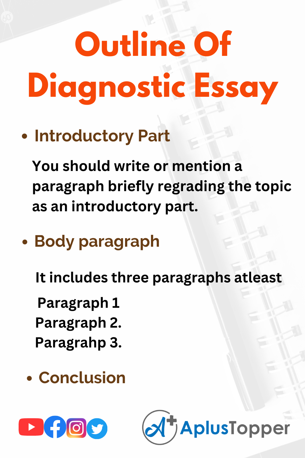 Outline Of Diagnostic Essay