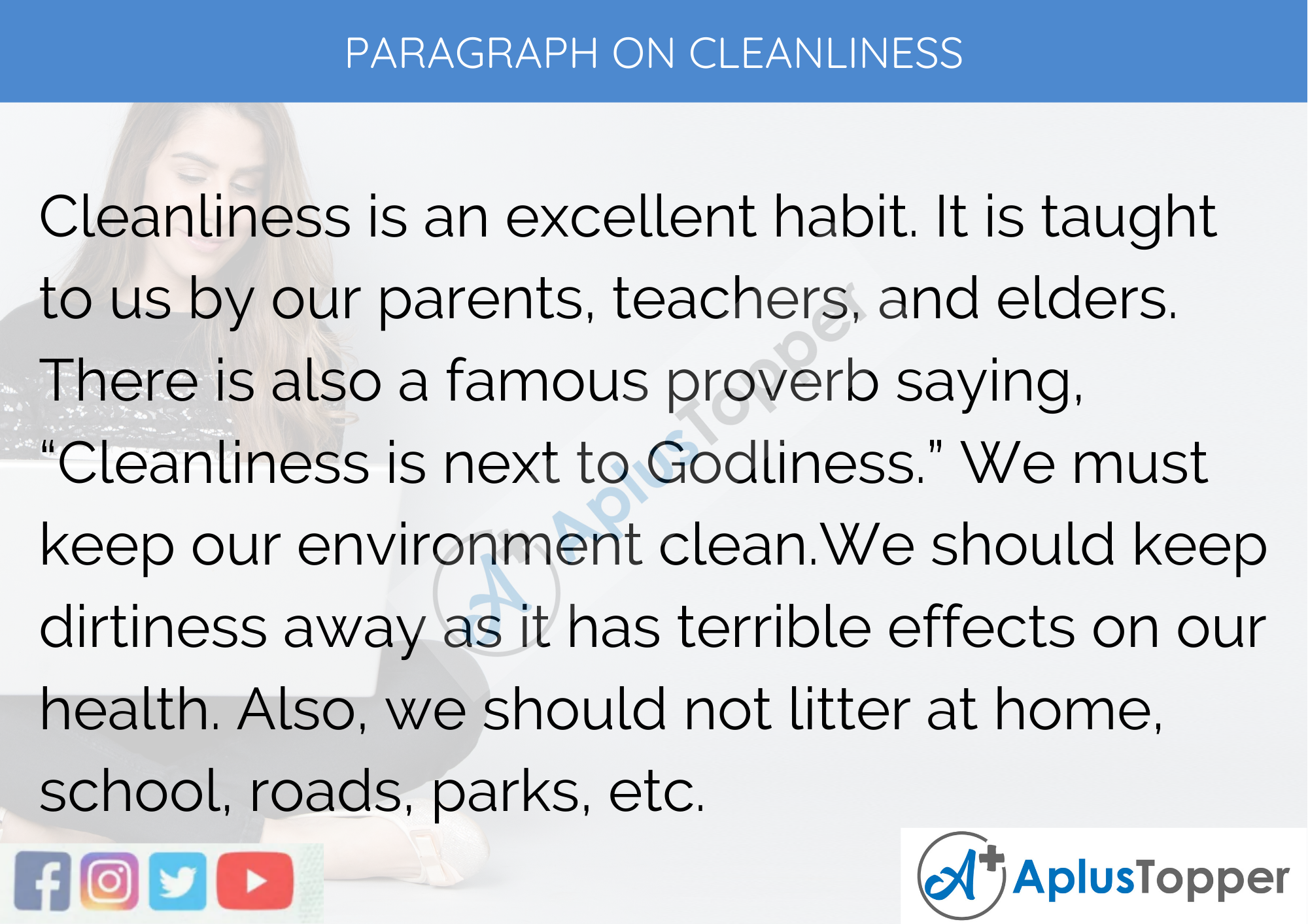 paragraph on cleanliness in 150 words