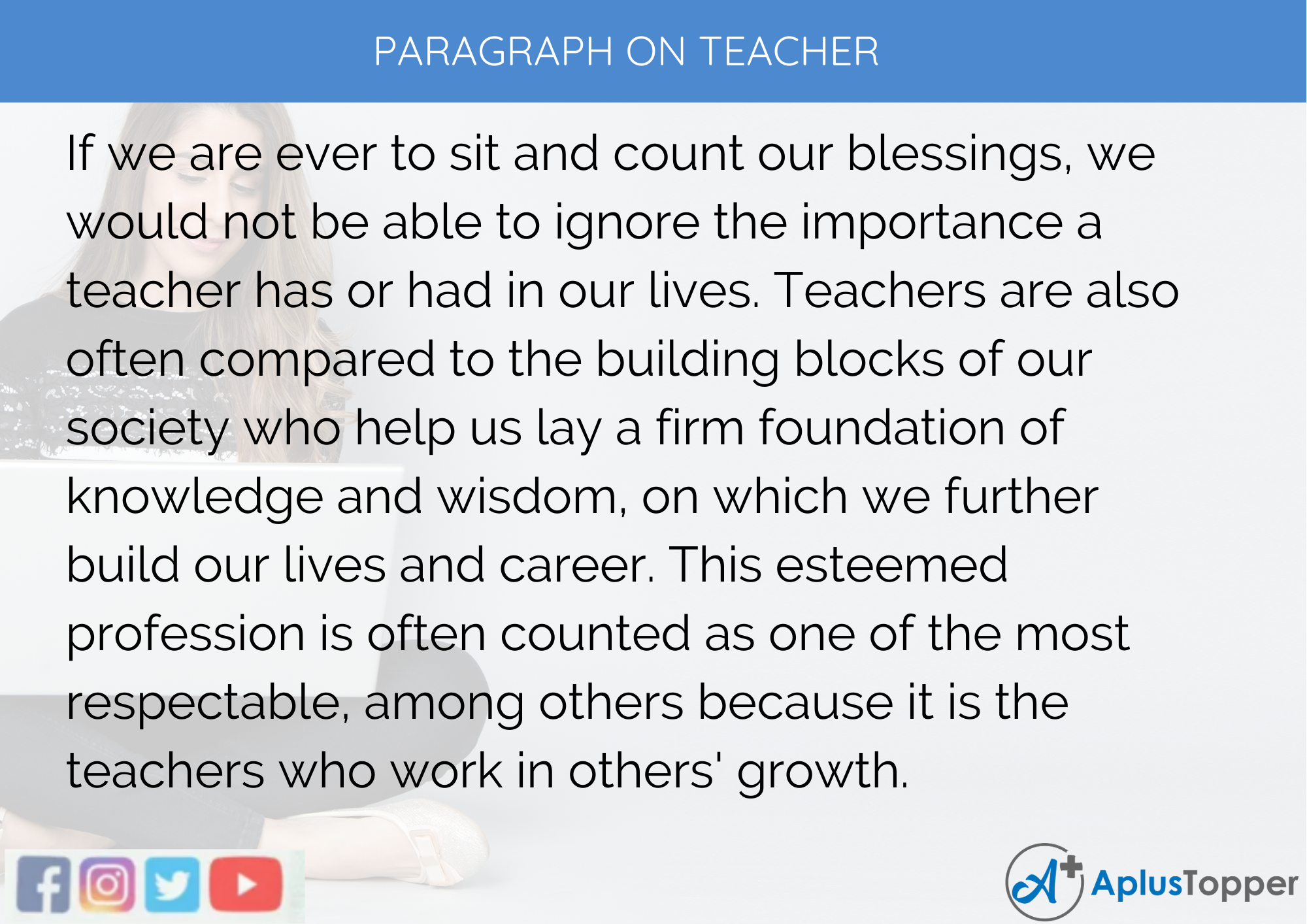 a good teacher paragraph 150 words