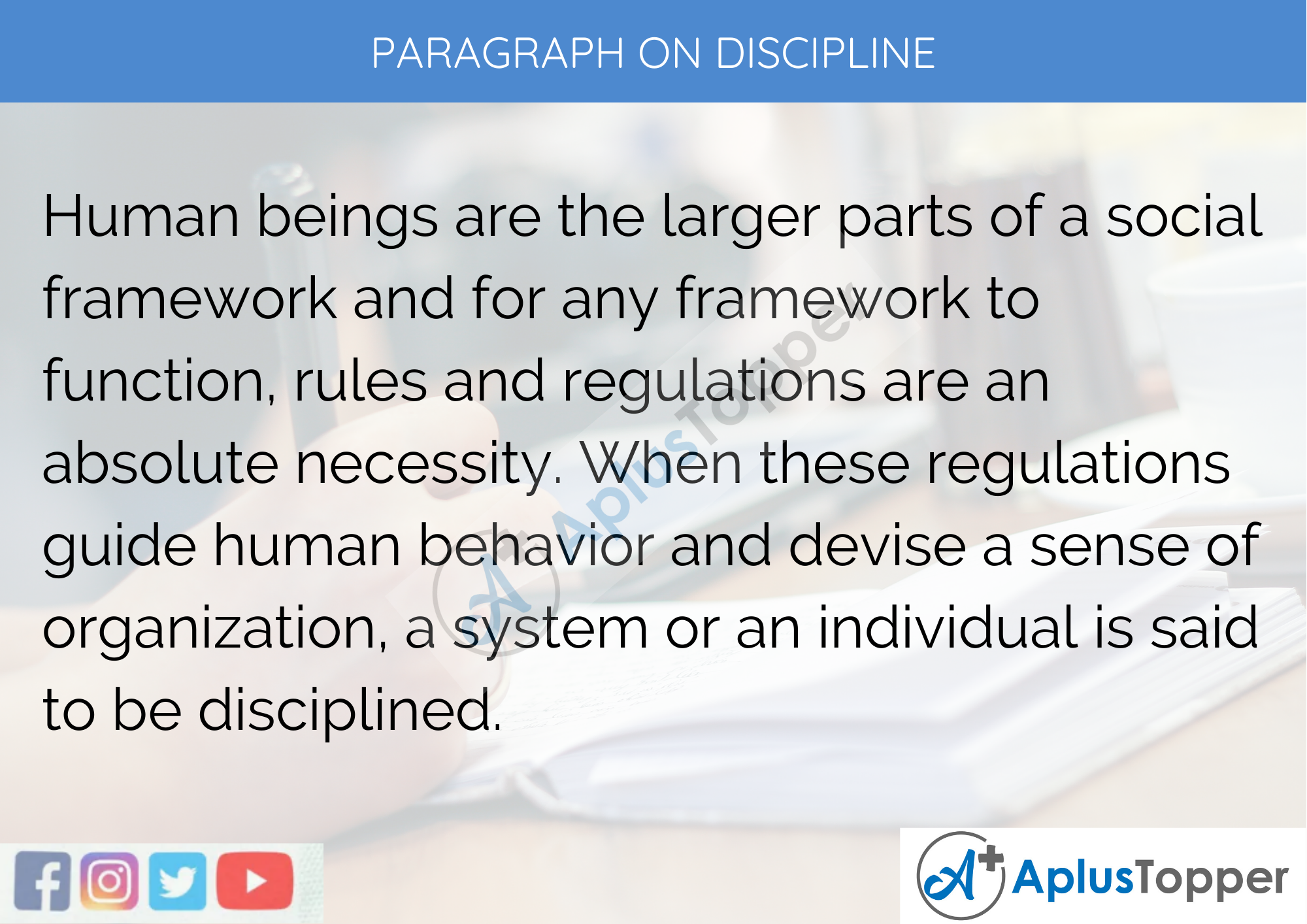 Paragraph on Discipline 200 Words 