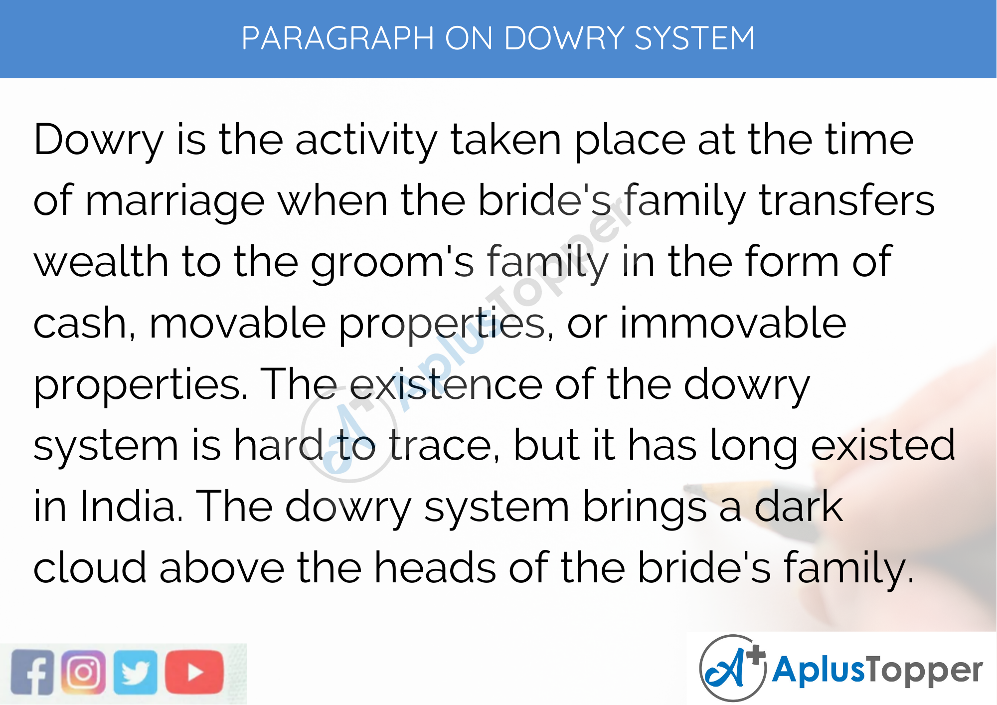 dowry system essay in english 200 words