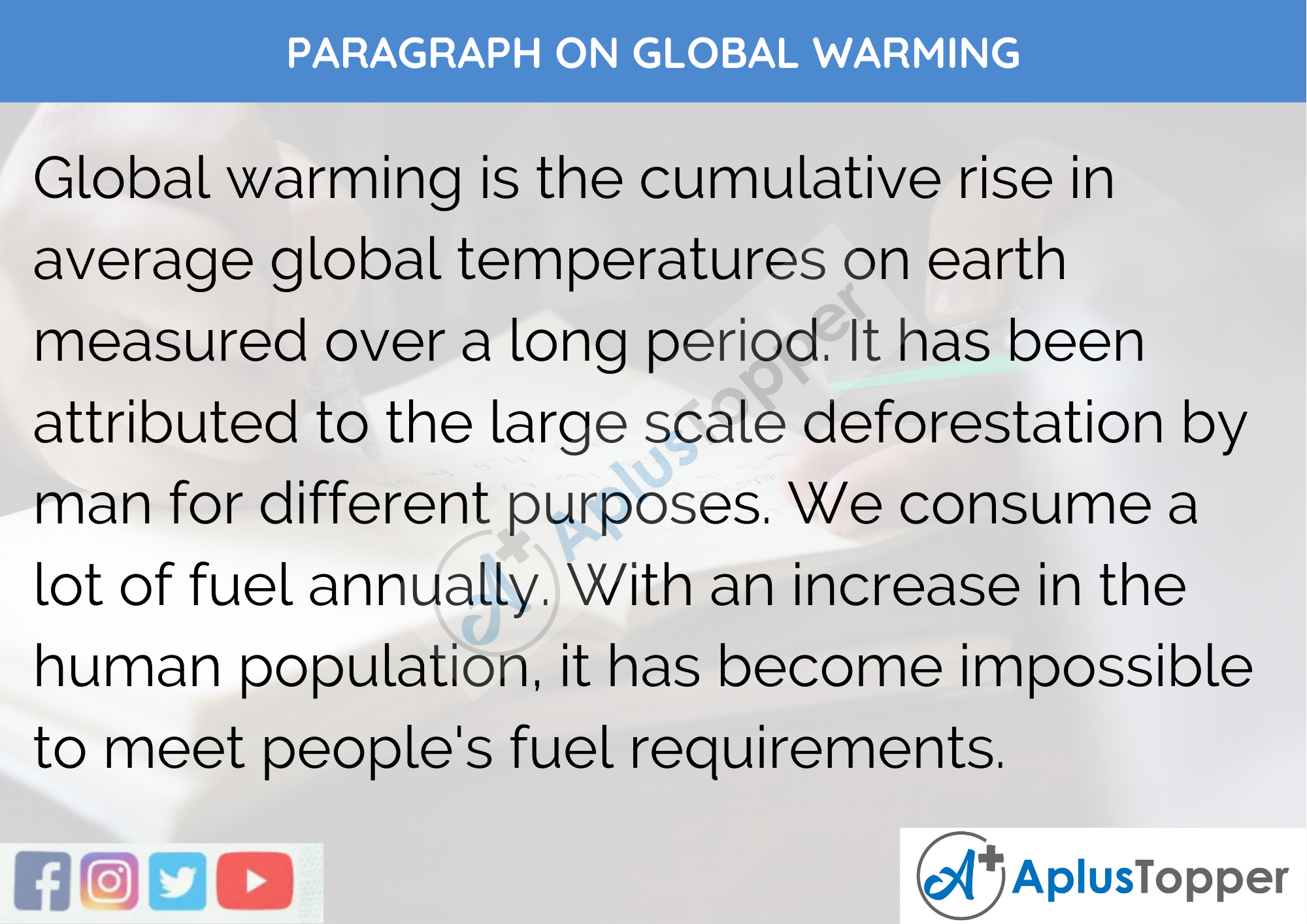 essay on global warming in 300 words