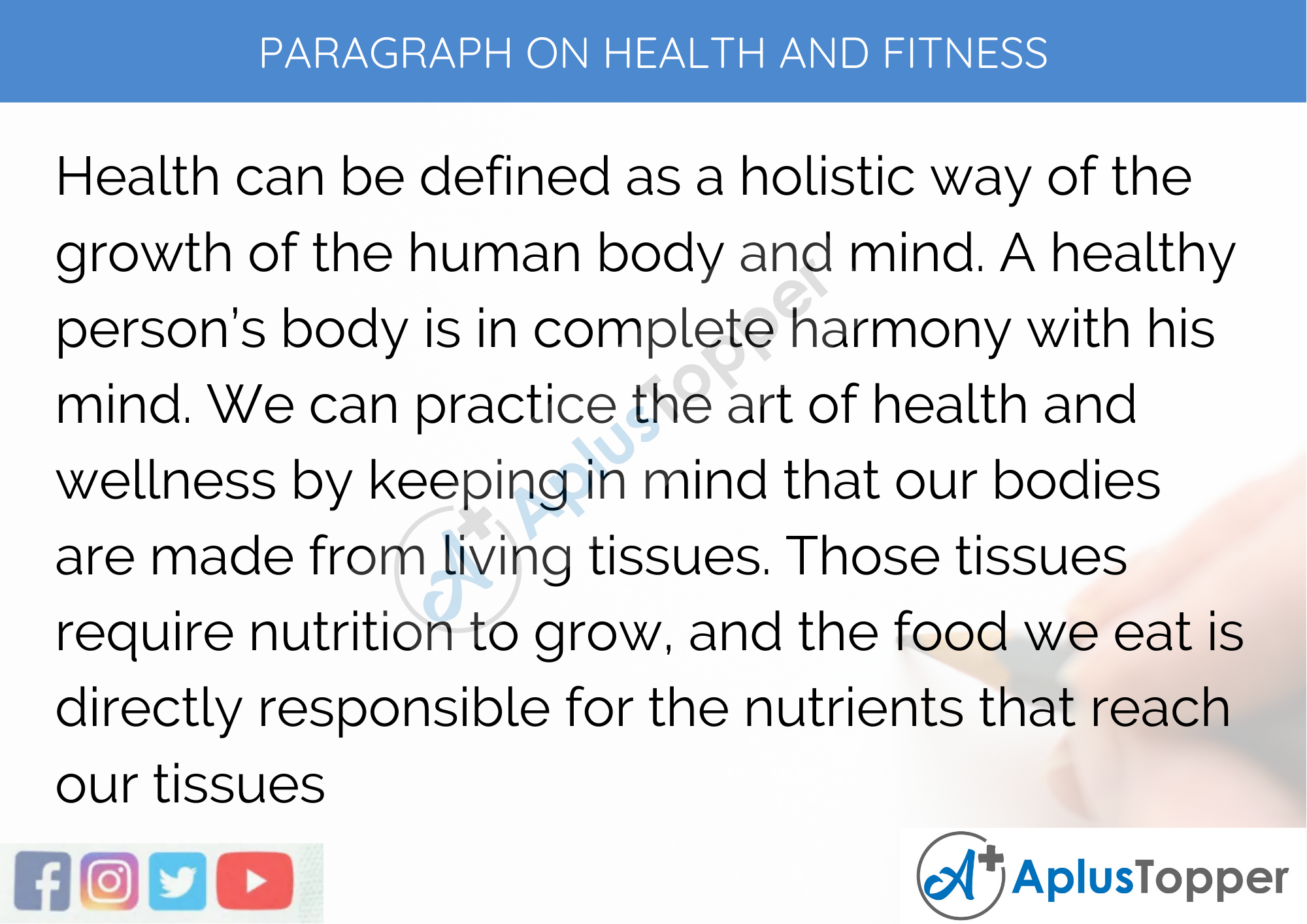 Paragraph on Health and Fitness 250 words