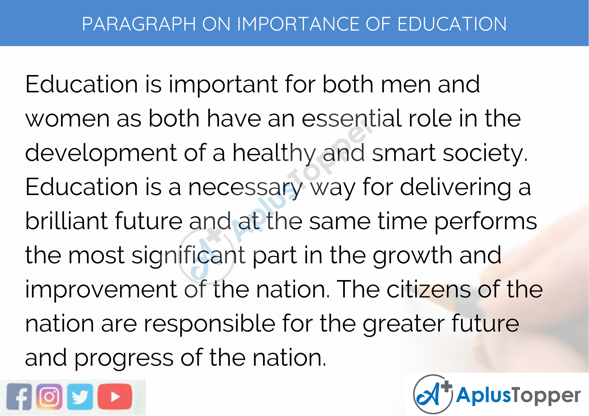 Paragraph on Importance of Education for Class 9, 10, 11, 12 and Competitive Exams