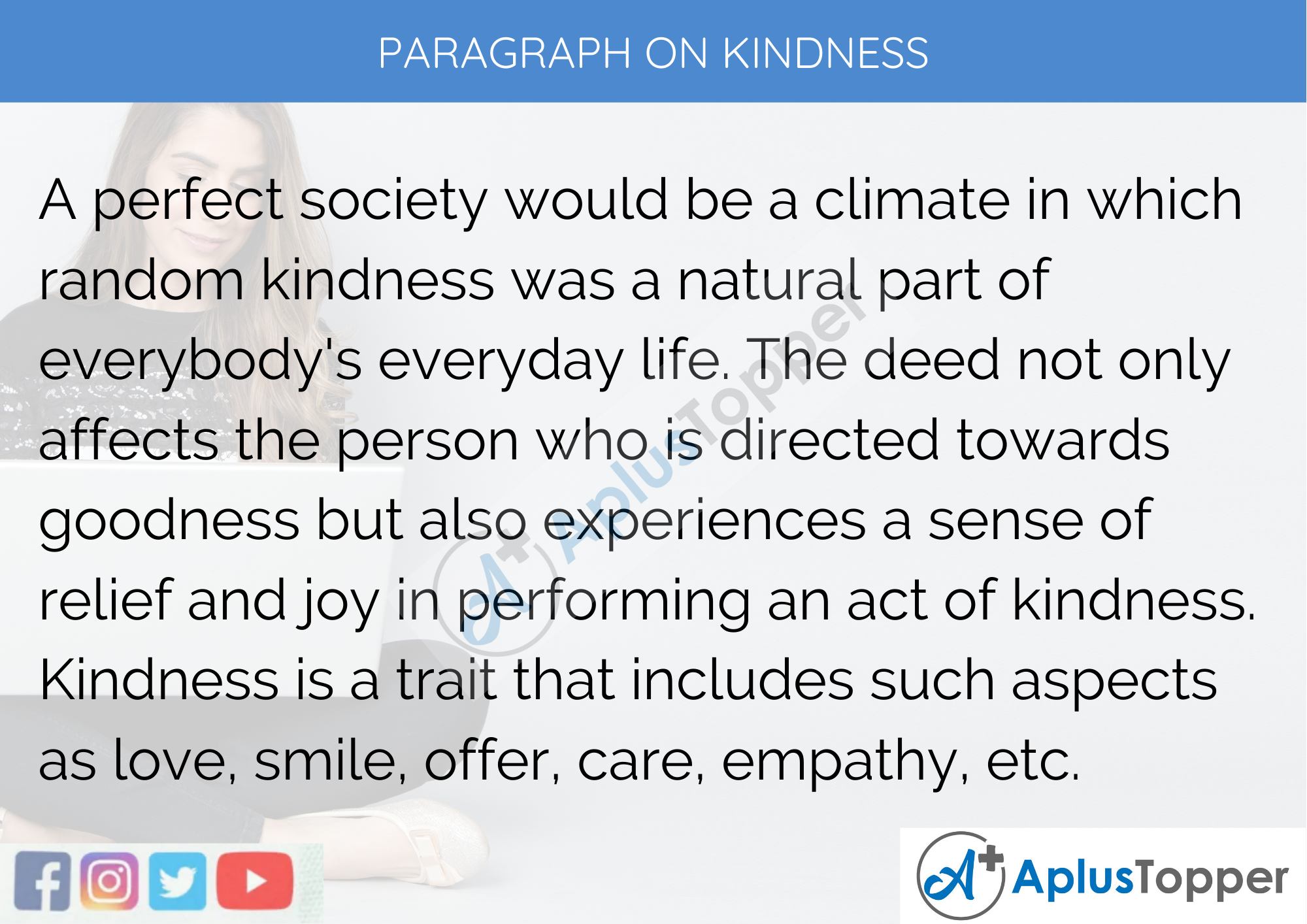 Kindness Paragraph 350 Words 