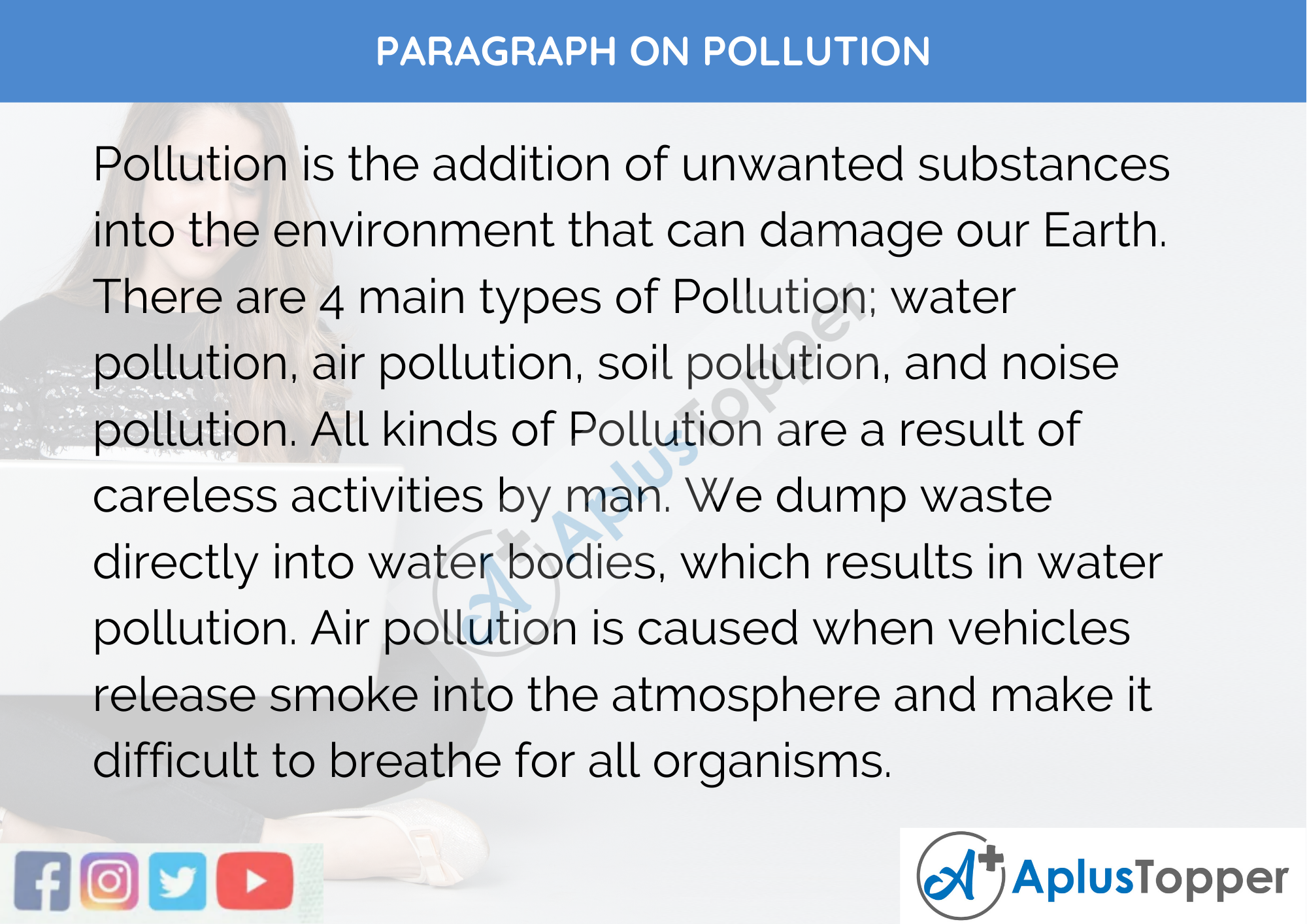 Paragraph Pollution 150 Words 