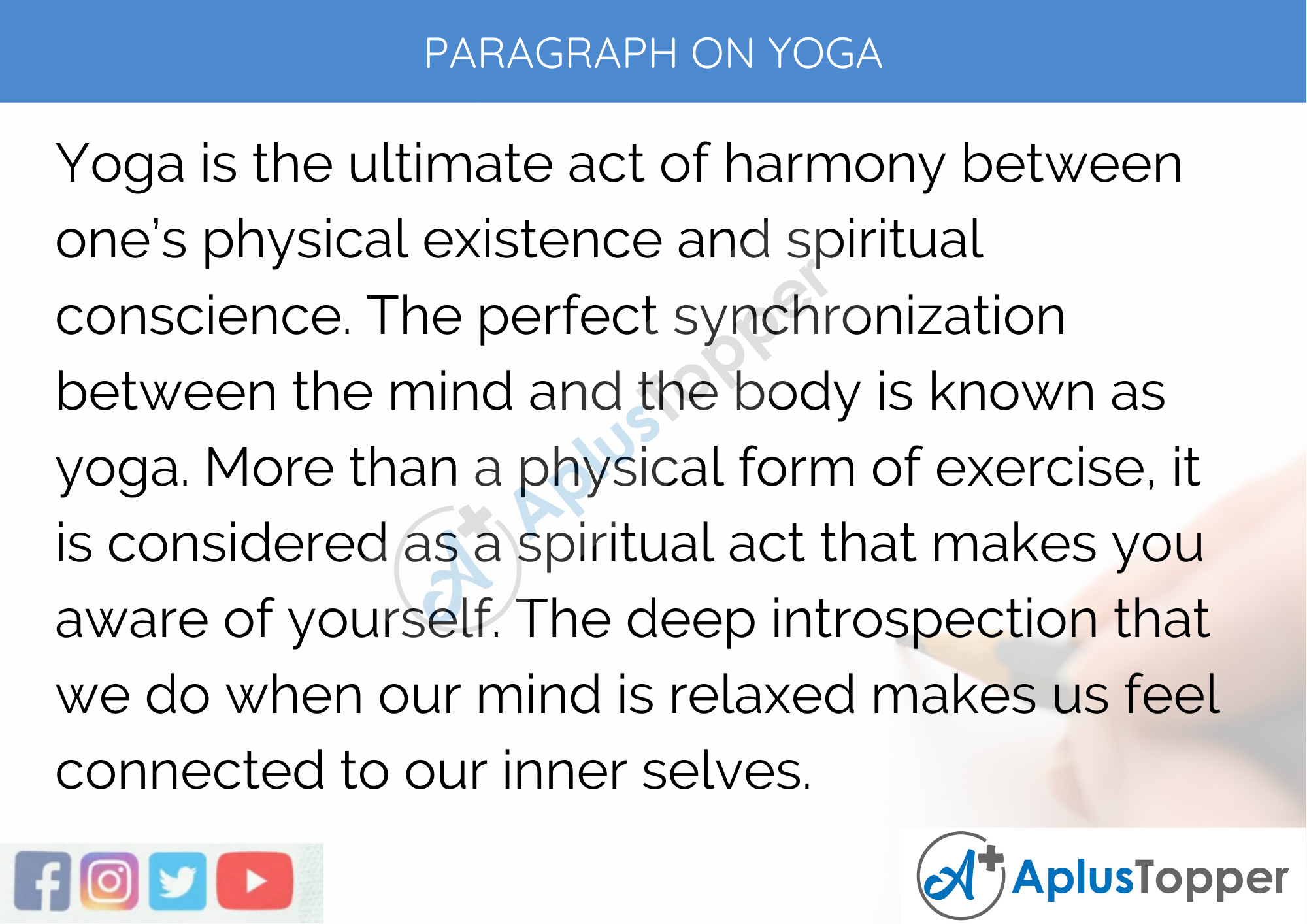 Yoga Paragraph 250 words