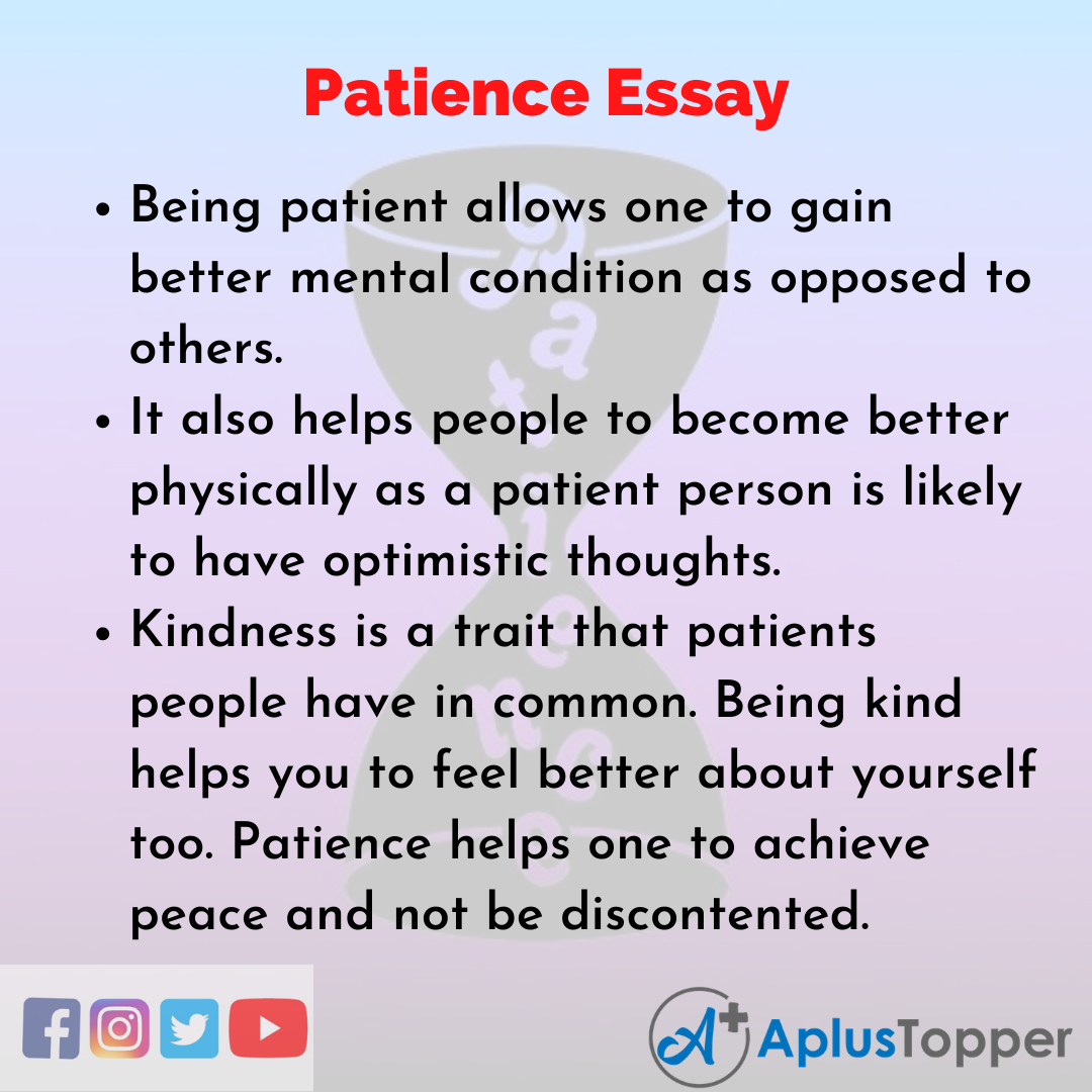 Patience Essay