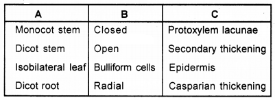 Plus One Botany Chapter Wise Questions and Answers Chapter 4 Anatomy of Flowering Plants 2M Q2.1