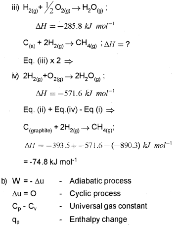 Plus One Chemistry Chapter Wise Previous Questions Chapter 6 Thermodynamics 10