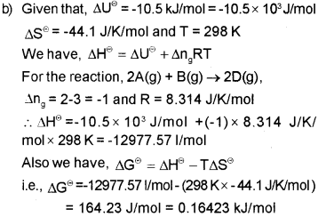 Plus One Chemistry Chapter Wise Previous Questions Chapter 6 Thermodynamics 21