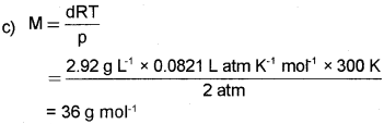 Plus One Chemistry Chapter Wise Questions and Answers Chapter 5 States of Matter 3M Q23.1