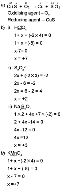 Plus One Chemistry Chapter Wise Questions and Answers Chapter 8 Redox Reactions 3M Q7.1