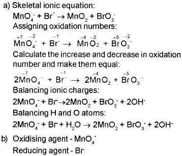 Plus One Chemistry Chapter Wise Questions and Answers Chapter 8 Redox Reactions 4M Q1