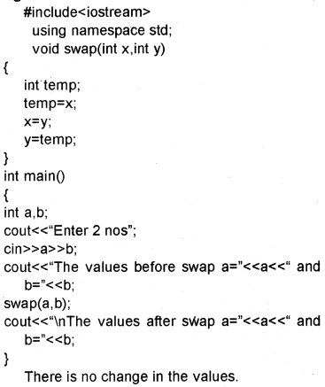 Plus One Computer Science Chapter Wise Questions and Answers Chapter 10 Functions 3M Q36