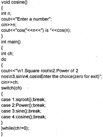 Plus One Computer Science Chapter Wise Questions and Answers Chapter 10 Functions 5M Q2.1