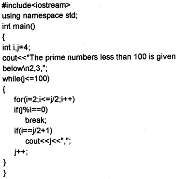 Plus One Computer Science Chapter Wise Questions and Answers Chapter 7 Control Statements 3M Q21