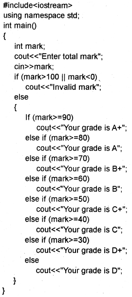 Plus One Computer Science Chapter Wise Questions and Answers Chapter 7 Control Statements 3M Q27