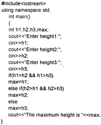 Plus One Computer Science Chapter Wise Questions and Answers Chapter 7 Control Statements 3M Q28