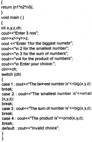 Plus One Computer Science Chapter Wise Questions and Answers Chapter 7 Control Statements 5M Q8.1